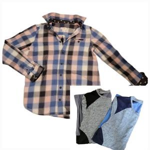 3 Boys Long Sleeve Shirts.